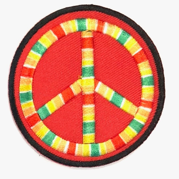 Accessories - Peace Sign patch iron on retro hippie boho DIY Accessories - Peace Sign patch iron on retro hippie boho DIY